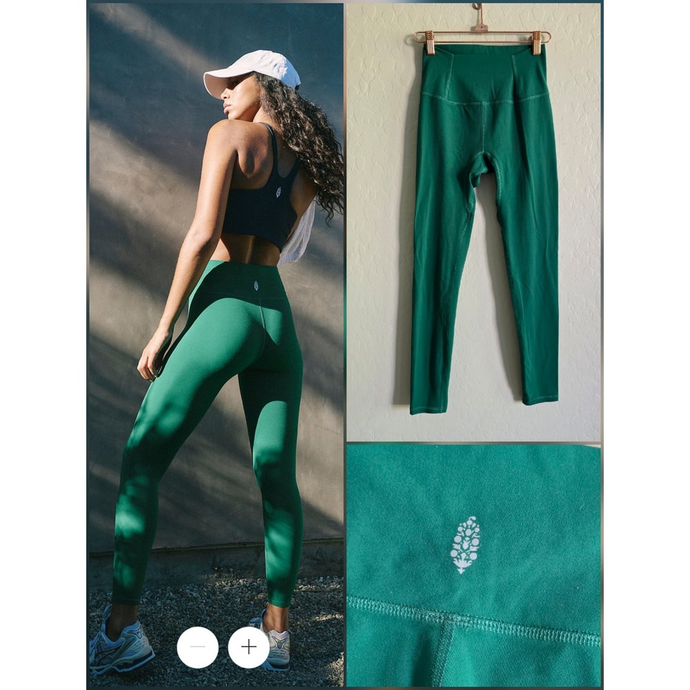 FP Movement by Free People Green Never Better Leggings Size XS